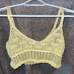 crochet crop tank